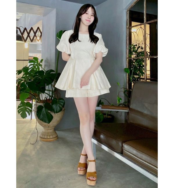 dazzlin「【藤井サチコラボ】フクレジャカードチュニックショートパンツ」|その他|