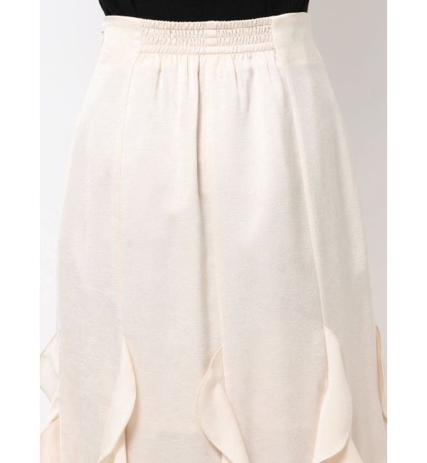 dazzlin「フリルスリットサテンスカート」|スカート|