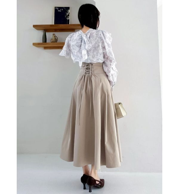 dazzlin「ヘアリーフラワーシフォンブラウス」|シャツ・ブラウス|