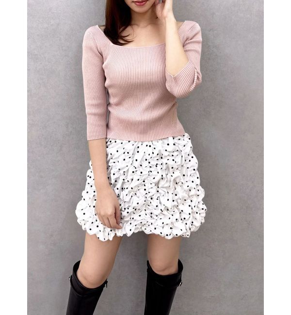 dazzlin「シュリンクミニスカート」|スカート|