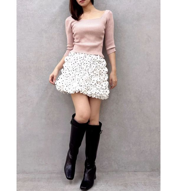 dazzlin「シュリンクミニスカート」|スカート|