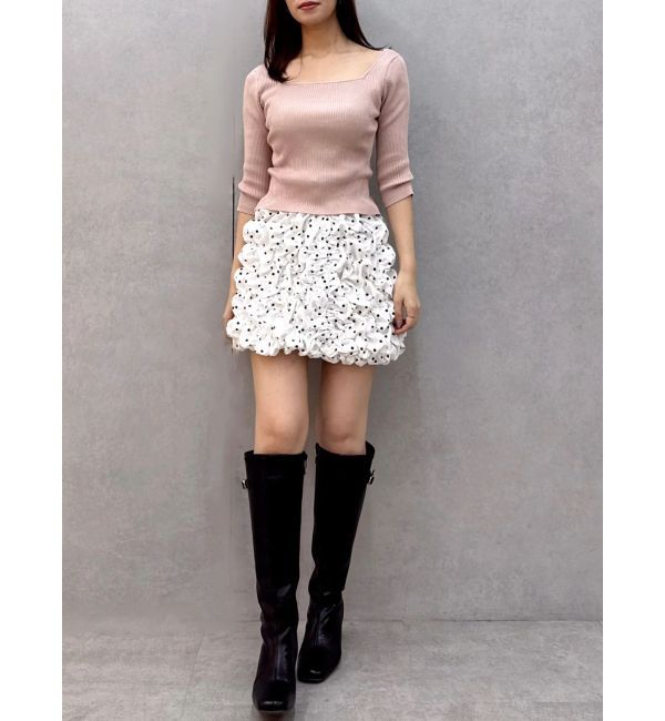 dazzlin「シュリンクミニスカート」|スカート|