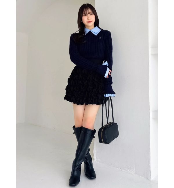 dazzlin「シュリンクミニスカート」|スカート|