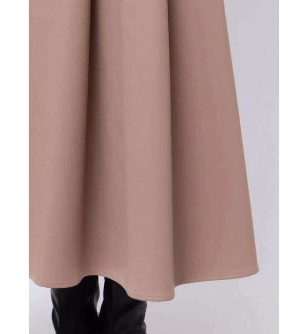 MERCURYDUO「フェイクレザーフレアスカート」|スカート|