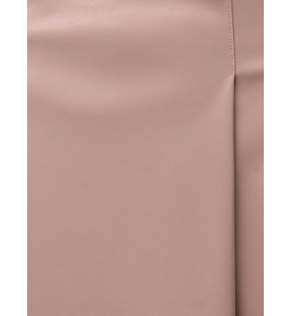 MERCURYDUO「フェイクレザーフレアスカート」|スカート|