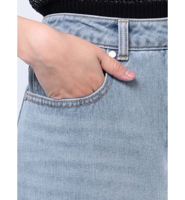 MURUA「デニムフロントオープンロングスカート」|スカート|