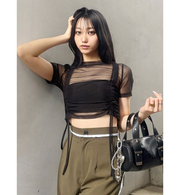 MURUA「【追加生産分】グラデーションシアートップス」|Tシャツ・カットソー|