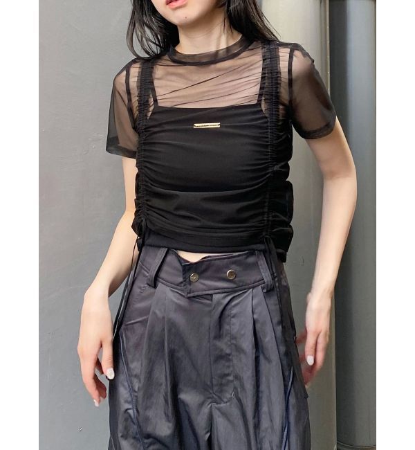 MURUA「【追加生産分】グラデーションシアートップス」|Tシャツ・カットソー|