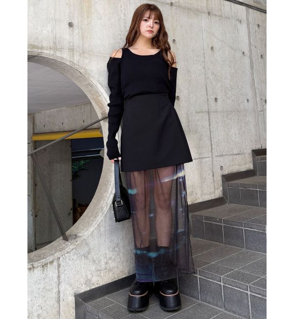 MURUA「セパレートレイヤードスカート」|スカート|