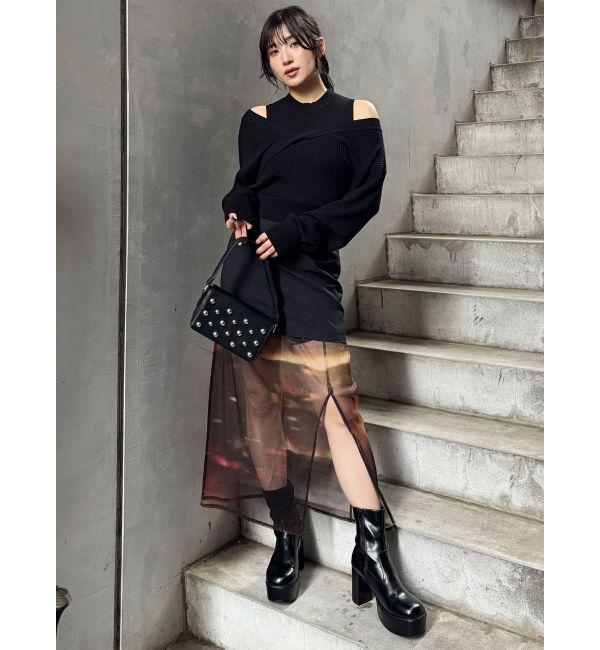 MURUA「セパレートレイヤードスカート」|スカート|