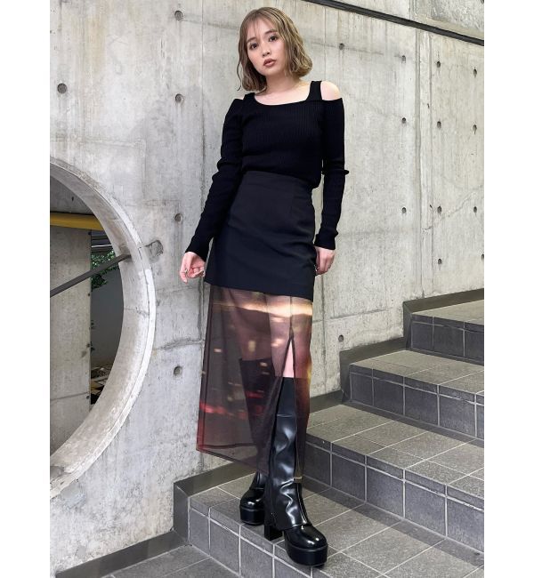 MURUA「セパレートレイヤードスカート」|スカート|