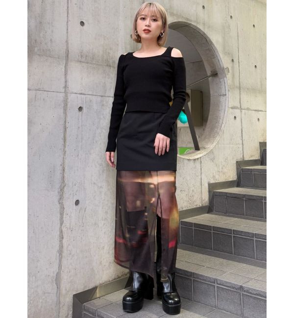 MURUA「セパレートレイヤードスカート」|スカート|