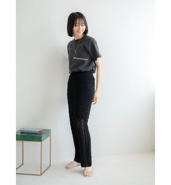 Ungrid「ミックスロゴデザインTee」|Tシャツ・カットソー|