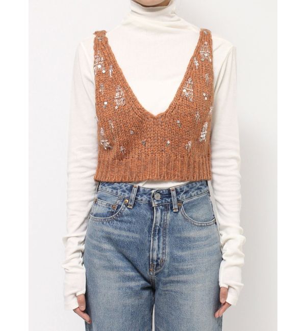 Ungrid「スパンコールデザインニットビスチェ」|ニット・セーター|