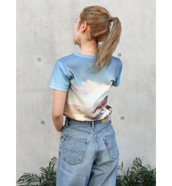 Ungrid「総柄フォトプリントTee」|Tシャツ・カットソー|