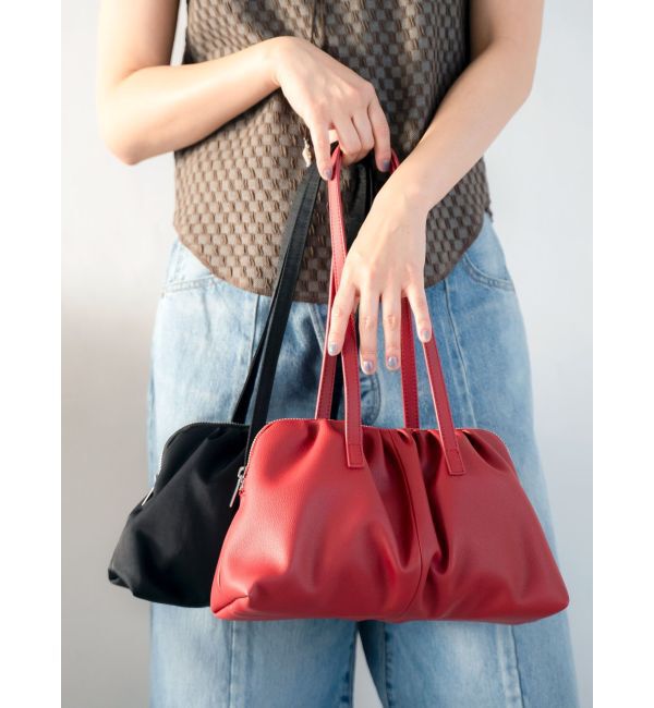 Ungrid「ギャザーデザインハンドバッグ」|ハンドバッグ|