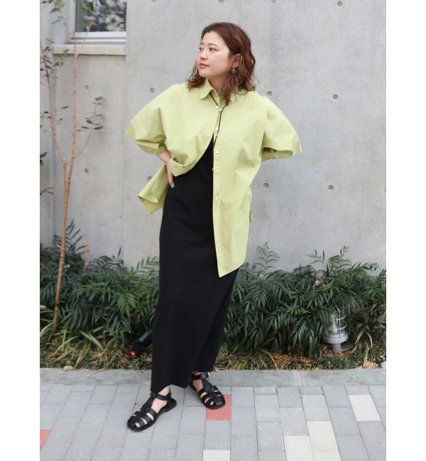 Ungrid「ビッグシルエットハーフスリーブシャツ」|シャツ・ブラウス|