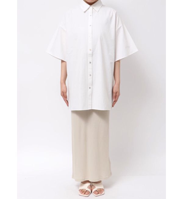 Ungrid「ビッグシルエットハーフスリーブシャツ」|シャツ・ブラウス|