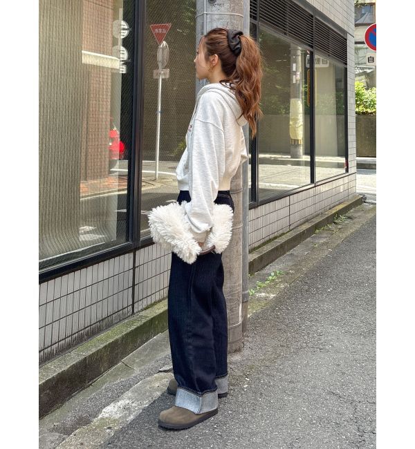 Ungrid「【WEB限定】ロールアップカーブデニム」|デニム|