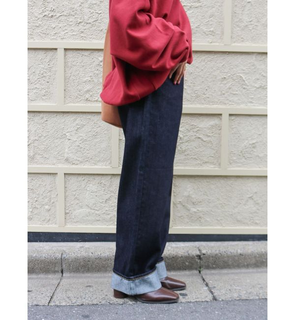 Ungrid「【WEB限定】ロールアップカーブデニム」|デニム|