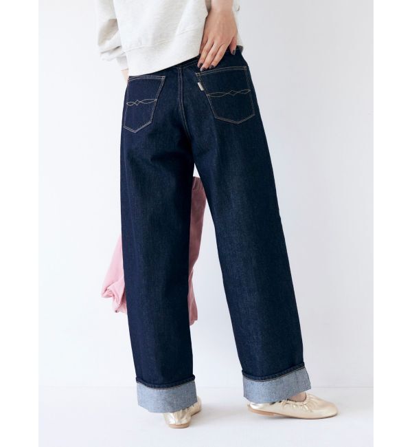 Ungrid「【WEB限定】ロールアップカーブデニム」|デニム|