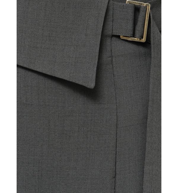 LAGUNAMOON「アシンメトリーウエストラペルスカート」|スカート|