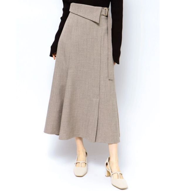 LAGUNAMOON「アシンメトリーウエストラペルスカート」|スカート|