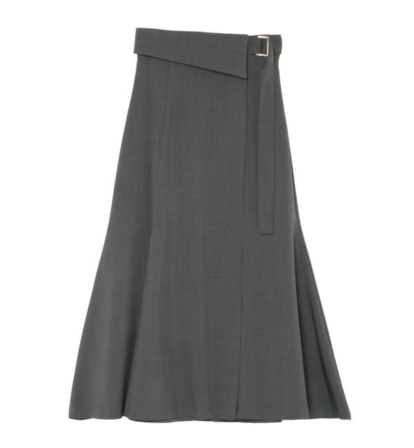 LAGUNAMOON「アシンメトリーウエストラペルスカート」|スカート|