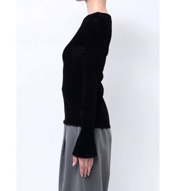 LAGUNAMOON「シアーフロッキーフレアスリーププルオーバー」|Tシャツ・カットソー|