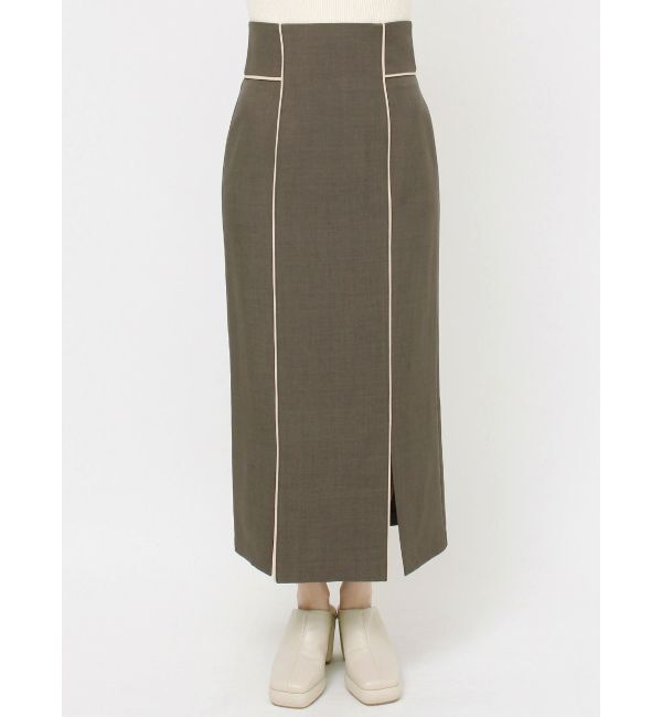 LAGUNAMOON「バイカラーパイピングスカート」|スカート|