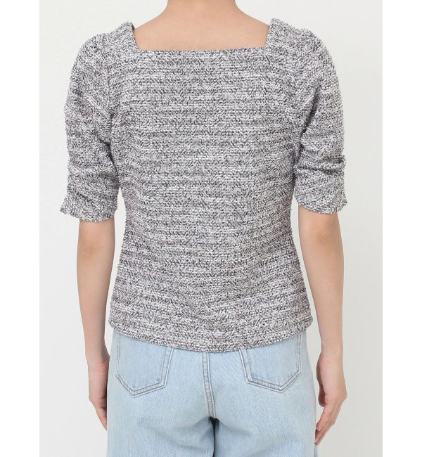 LAGUNAMOON「ツイードカットトップス」|Tシャツ・カットソー|