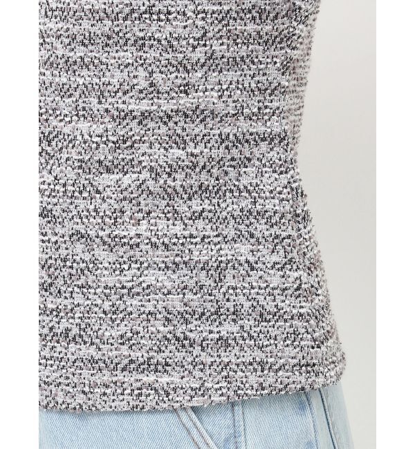 LAGUNAMOON「ツイードカットトップス」|Tシャツ・カットソー|