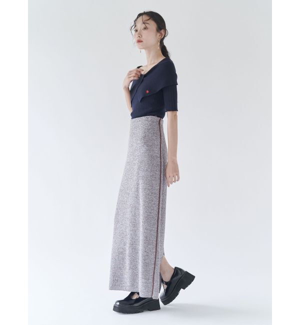 LAGUNAMOON「【POLO BCSコラボ】アシメカラーネックリブニットプルオーバー」|ニット・セーター|