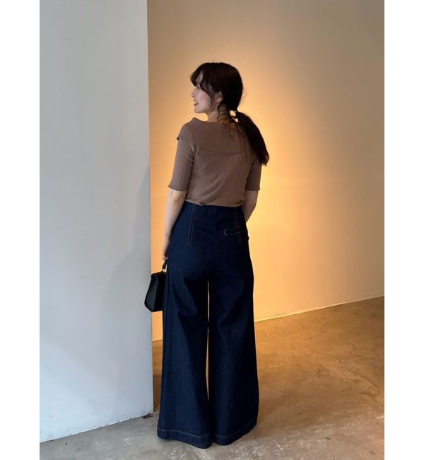 LAGUNAMOON「【POLO BCSコラボ】アシメカラーネックリブニットプルオーバー」|ニット・セーター|