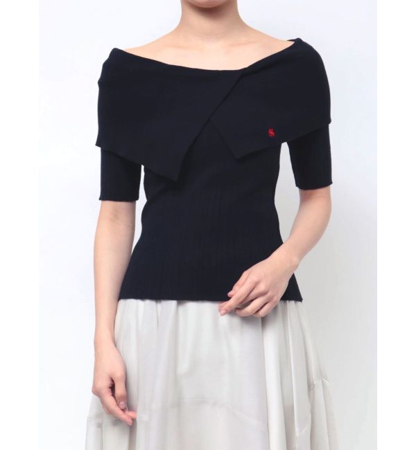 LAGUNAMOON「【POLO BCSコラボ】アシメカラーネックリブニットプルオーバー」|ニット・セーター|