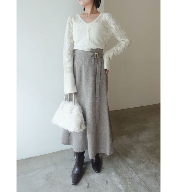 LAGUNAMOON「ヘアリージャガードニットプルオーバー」|ニット・セーター|