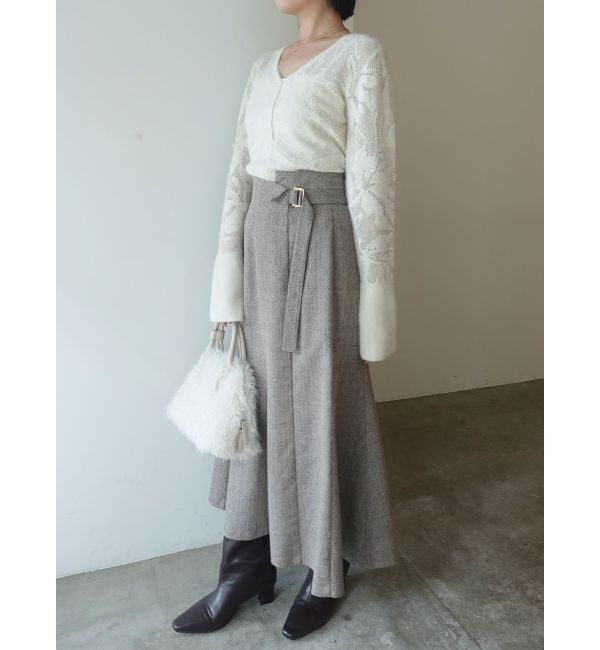 LAGUNAMOON「ヘアリージャガードニットプルオーバー」|ニット・セーター|