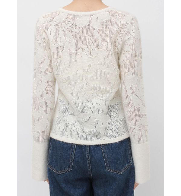 LAGUNAMOON「ヘアリージャガードニットプルオーバー」|ニット・セーター|