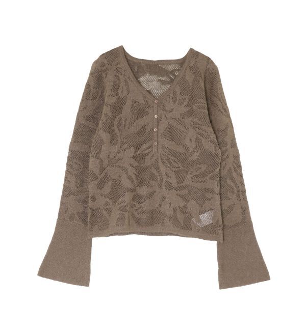 LAGUNAMOON「ヘアリージャガードニットプルオーバー」|ニット・セーター|