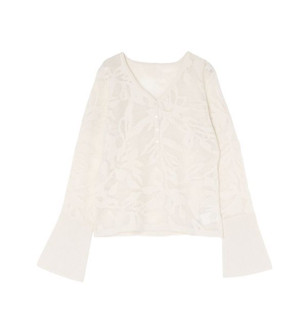 LAGUNAMOON「ヘアリージャガードニットプルオーバー」|ニット・セーター|