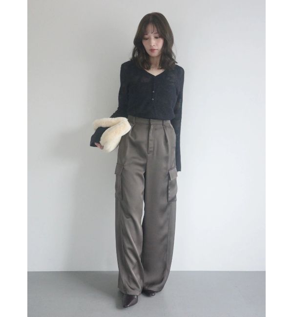 LAGUNAMOON「ヘアリージャガードニットプルオーバー」|ニット・セーター|