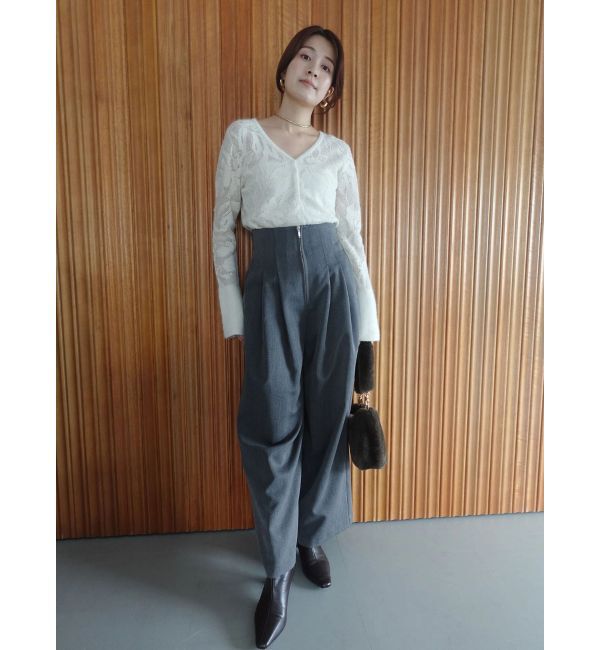 LAGUNAMOON「ヘアリージャガードニットプルオーバー」|ニット・セーター|