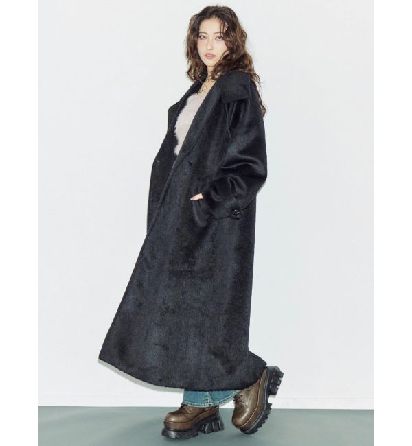 EVRIS「スタンドカラーロングコート」|チェスターコート|