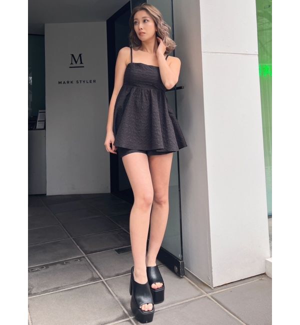 GYDA「【SETUP着用可】ジャカードBACKリボンチュニック」|シャツ・ブラウス|