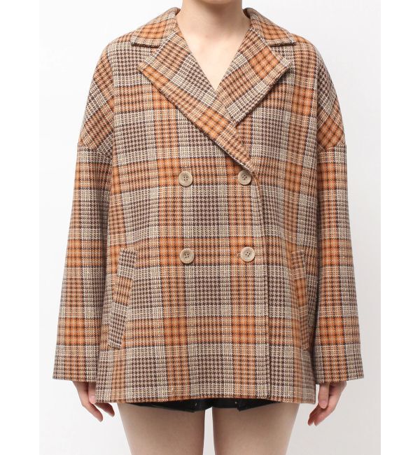 GYDA「ラメmaterialチェスターコート」|チェスターコート|ミックス