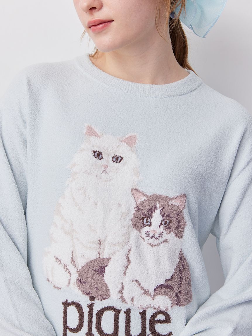 gelato pique「エアリーモコキャットジャガードワンピース」|ルームウェア|