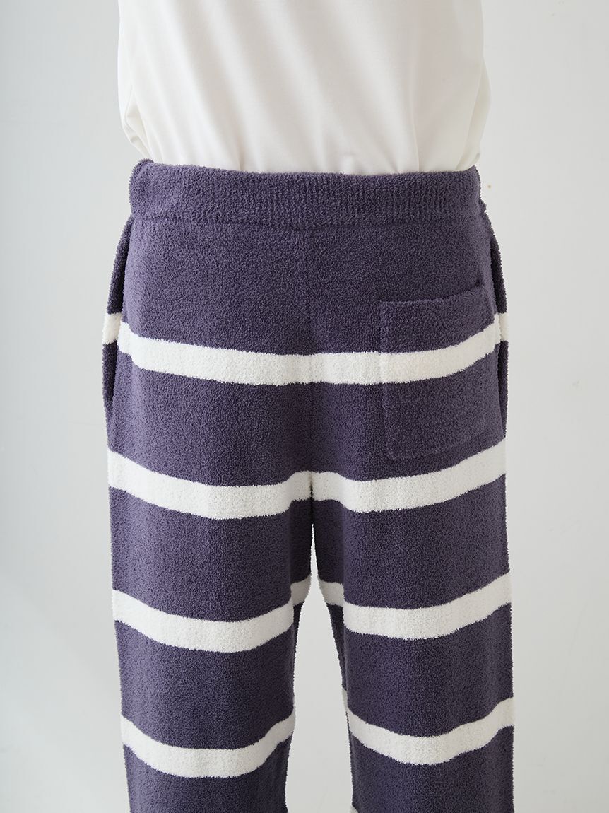 gelato pique「【ONLINE限定】【UNISEX】エアリーモコプレイフルDOGジャガードプルオーバー&ボーダーロングパンツセット」|ルームウェア|