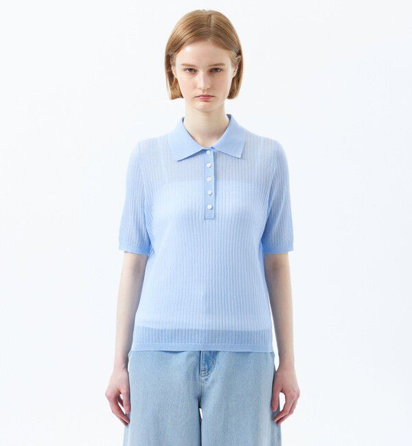MACKINTOSH PHILOSOPHY「サマーリブポロニット」|ニット・セーター|