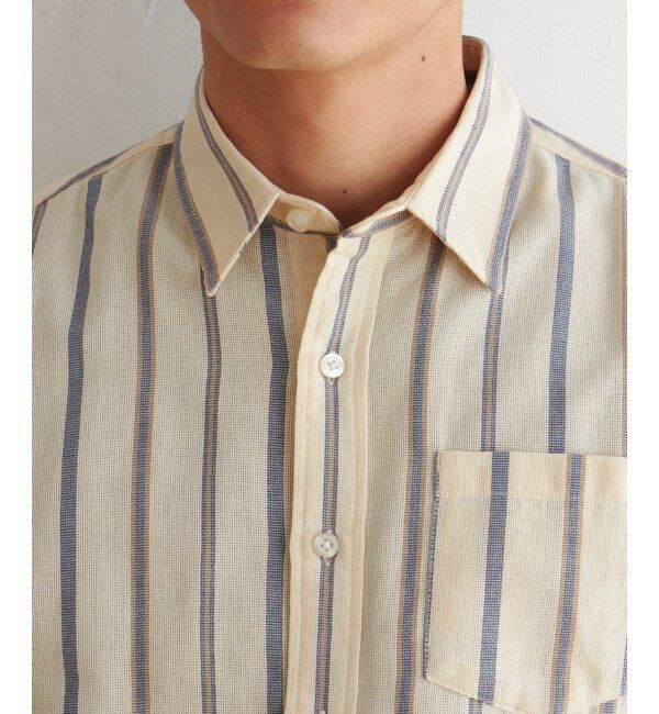 ikka「パナマレギュラーカラー半袖シャツ」|シャツ・ブラウス|
