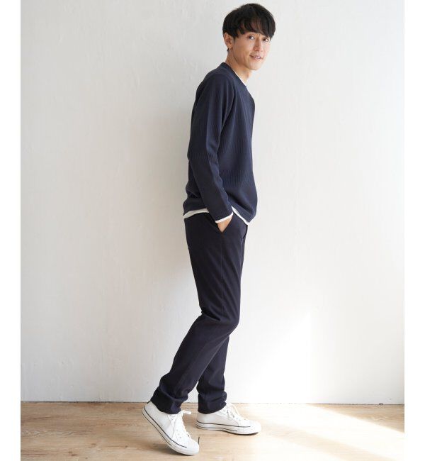 ikka「フクレジャガードクルーネックレイヤード」|Tシャツ・カットソー|